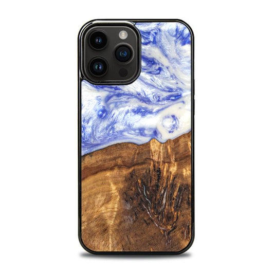 iPhone 14 Pro Max Handyhülle aus Harz und Holz - SYNERGY#B04