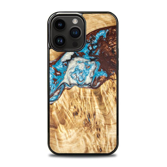 iPhone 14 Pro Max Etui na telefon z żywicy i drewna - SYNERGY#B12