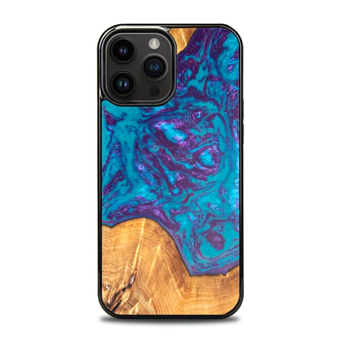 iPhone 14 Pro Max Etui na telefon z żywicy i drewna - Synergy#B28