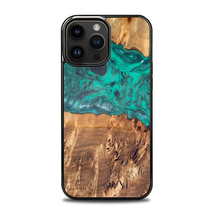 iPhone 14 Pro Max Handyhülle aus Harz und Holz - Synergy#D111