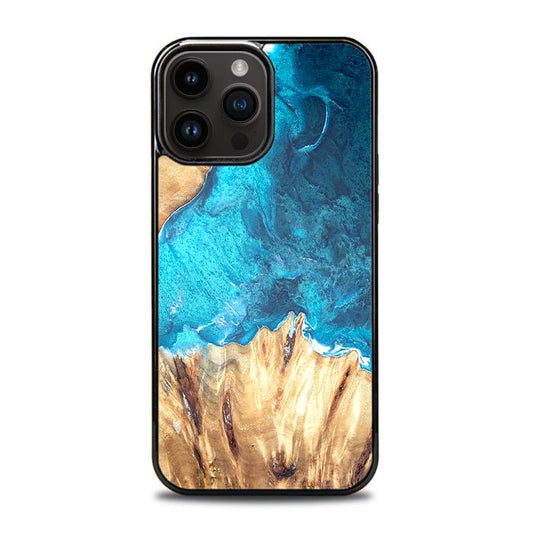 iPhone 14 Pro Max Handyhülle aus Harz und Holz - Synergy#D115
