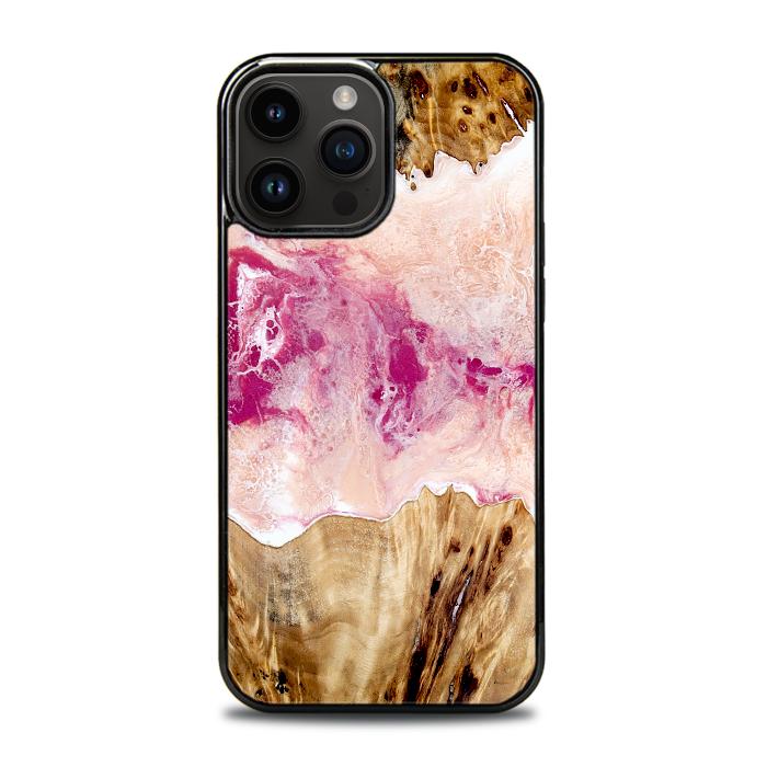 iPhone 14 Pro Max Etui na telefon z żywicy i drewna - Synergy#D119