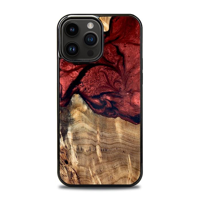 iPhone 14 Pro Max Etui na telefon z żywicy i drewna - Synergy#D122