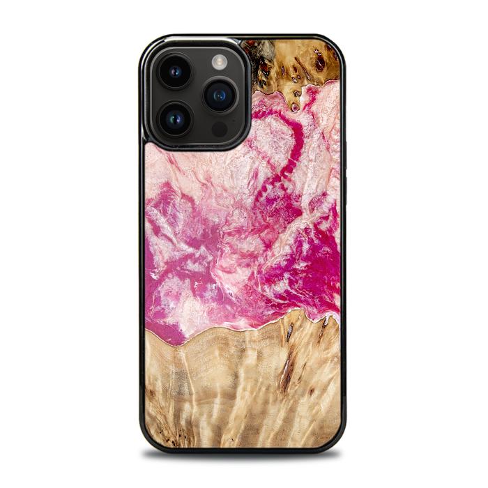 iPhone 14 Pro Max Handyhülle aus Kunstharz und Holz - Synergy#D123