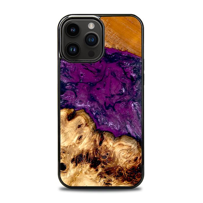 iPhone 14 Pro Max Etui na telefon z żywicy i drewna - Synergy#D130