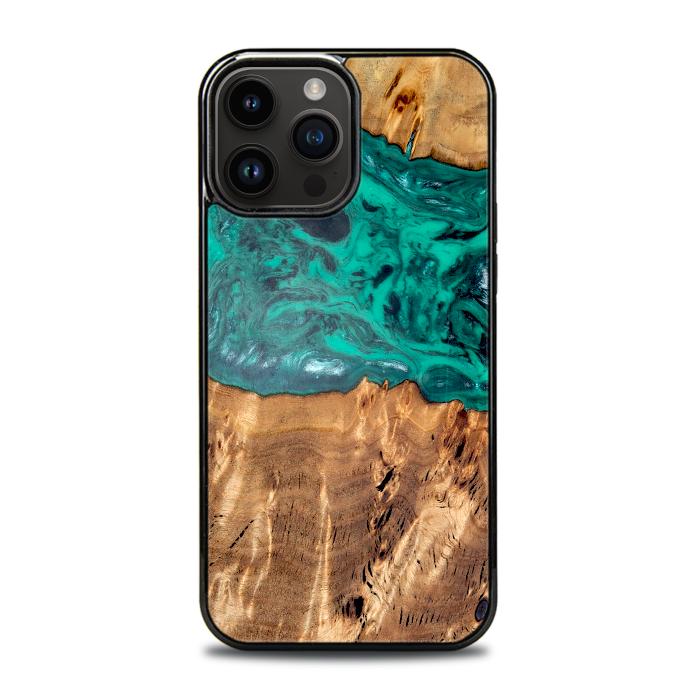 iPhone 14 Pro Max Etui na telefon z żywicy i drewna - Synergy#D133