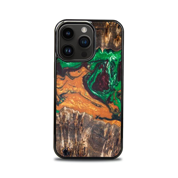 iPhone 14 Pro Handyhülle aus Kunstharz und Holz - SYNERGY#148