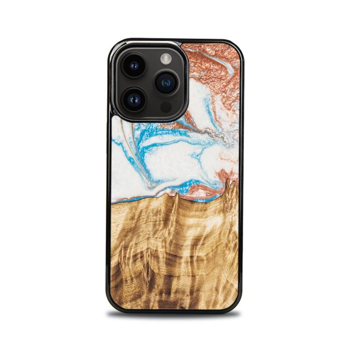 iPhone 14 Pro Etui na telefon z żywicy i drewna - SYNERGY#47