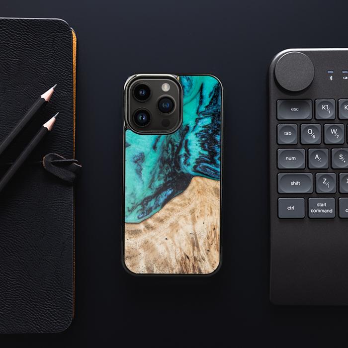 iPhone 14 Pro Etui na telefon z żywicy i drewna - SYNERGY#A115