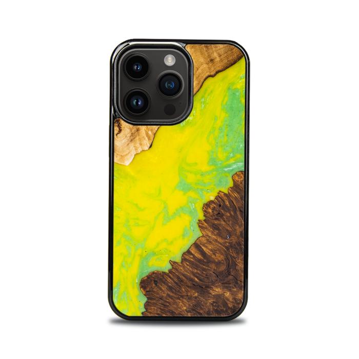 iPhone 14 Pro Etui na telefon z żywicy i drewna - SYNERGY# A12