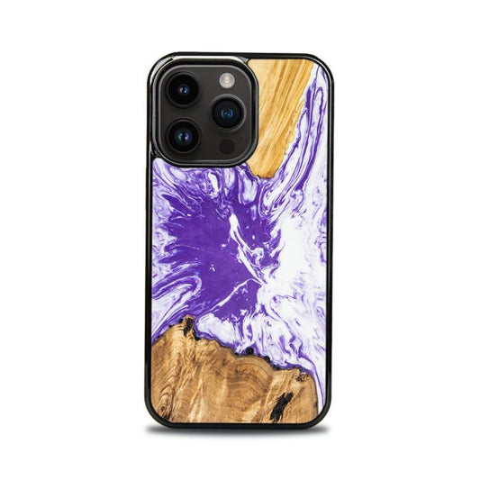 iPhone 14 Pro Handyhülle aus Kunstharz und Holz - SYNERGY# A79