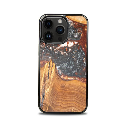 iPhone 14 Pro Handyhülle aus Kunstharz und Holz - SYNERGY#B37