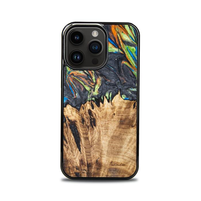 iPhone 14 Pro Etui na telefon z żywicy i drewna - SYNERGY#C22