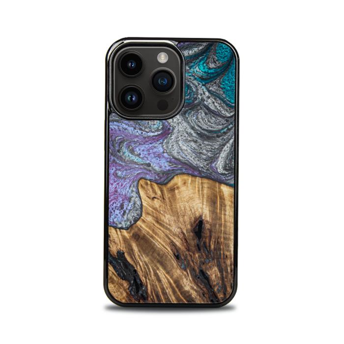 iPhone 14 Pro Etui na telefon z żywicy i drewna - SYNERGY#C47