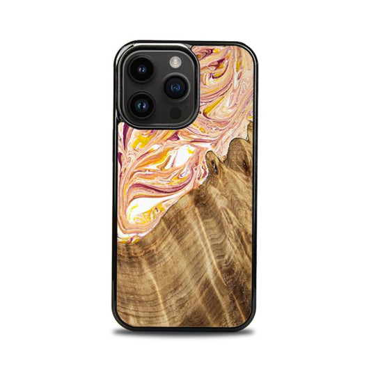 iPhone 14 Pro Etui na telefon z żywicy i drewna - SYNERGY#C48