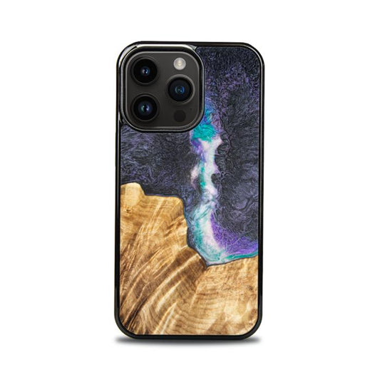 iPhone 14 Pro Etui na telefon z żywicy i drewna - SYNERGY#C7