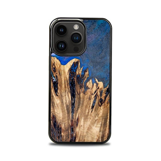 iPhone 14 Pro Handyhülle aus Harz und Holz - Synergy#D120