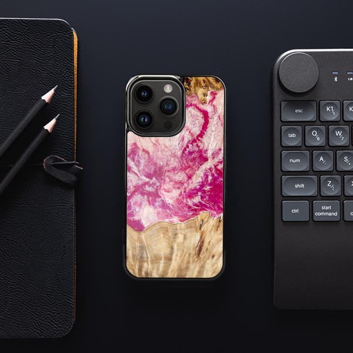 iPhone 14 Pro Resin & Wood Phone Case - Synergy#D123