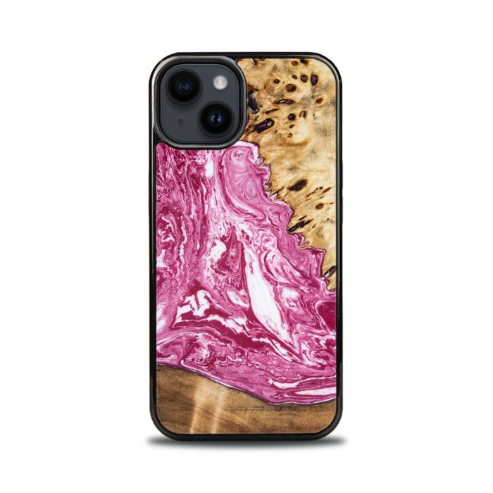 iPhone 14 etui na telefon z żywicy i drewna - SYNERGY#129