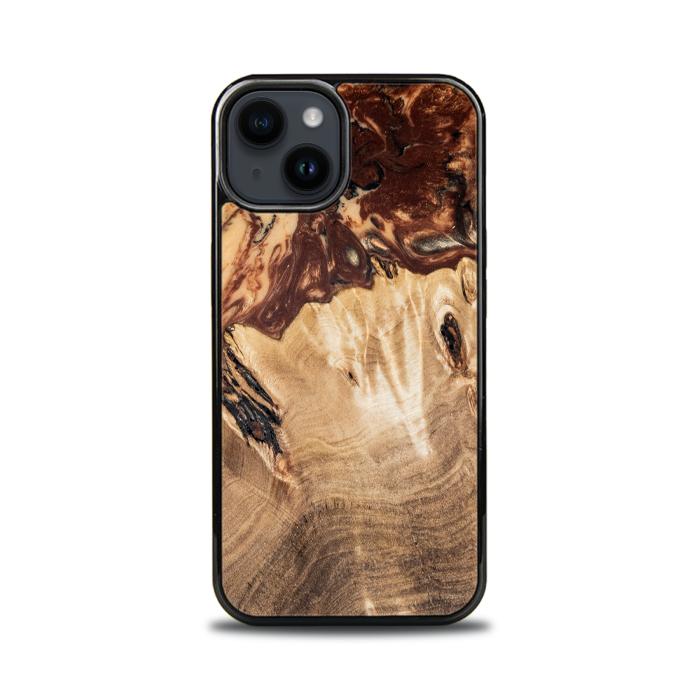 iPhone 14 etui na telefon z żywicy i drewna - SYNERGY# A100