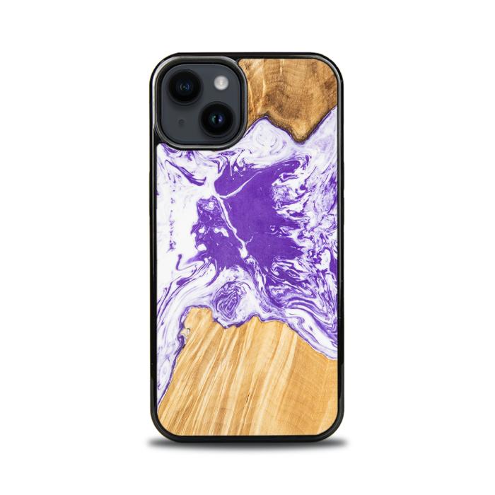 iPhone 14 etui na telefon z żywicy i drewna - SYNERGY# A80