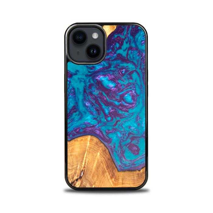 iPhone 14 Handyhülle aus Harz und Holz - Synergy#B28