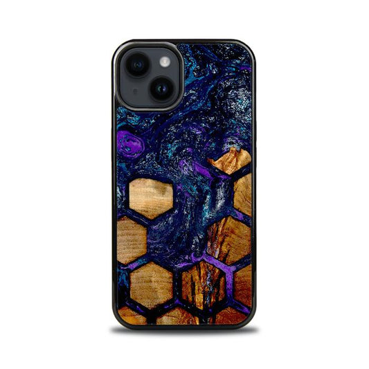 iPhone 14 Handyhülle aus Harz und Holz - Synergy#D105