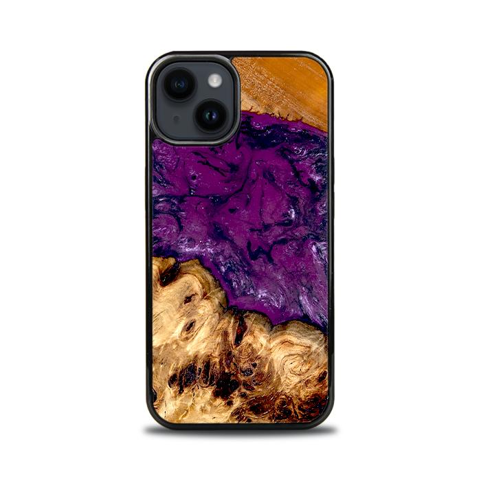 iPhone 14 etui na telefon z żywicy i drewna - Synergy#D130