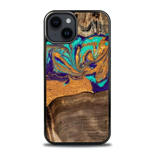 iPhone 15 Plus Handyhülle aus Harz und Holz - SYNERGY#A122