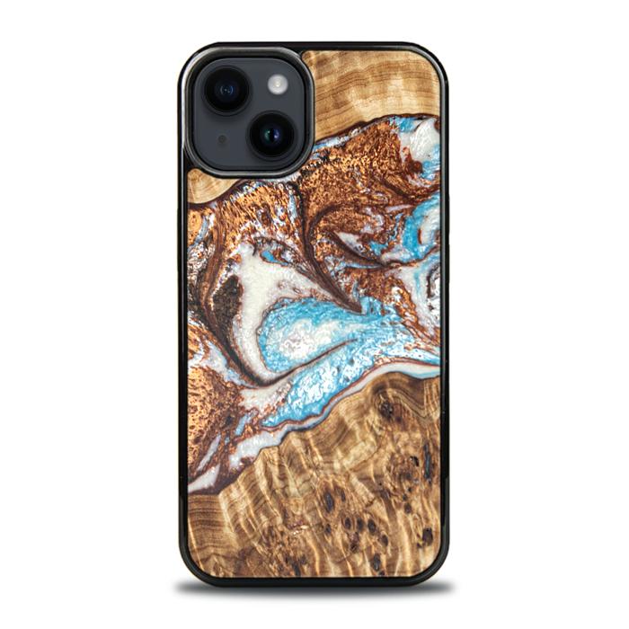 iPhone 15 Plus Etui na telefon z żywicy i drewna - SYNERGY#B11