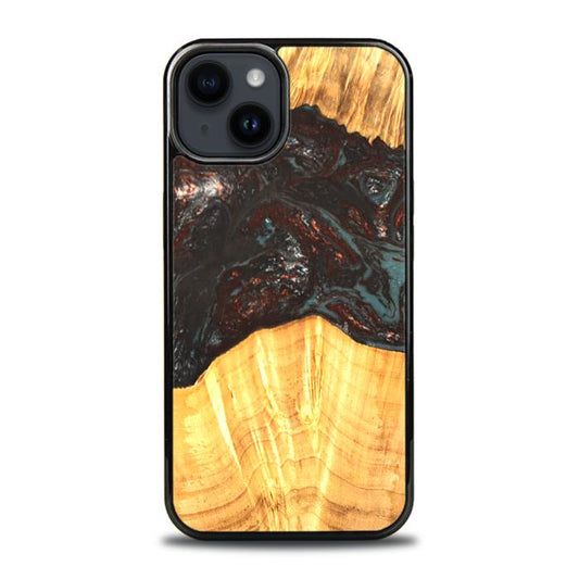 iPhone 15 Plus Handyhülle aus Harz und Holz - SYNERGY#B42