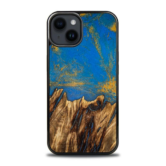 iPhone 15 Plus Handyhülle aus Harz und Holz - SYNERGY#C43