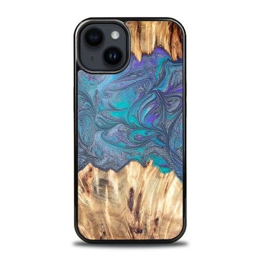 iPhone 15 Plus Handyhülle aus Harz und Holz - Synergy#D107