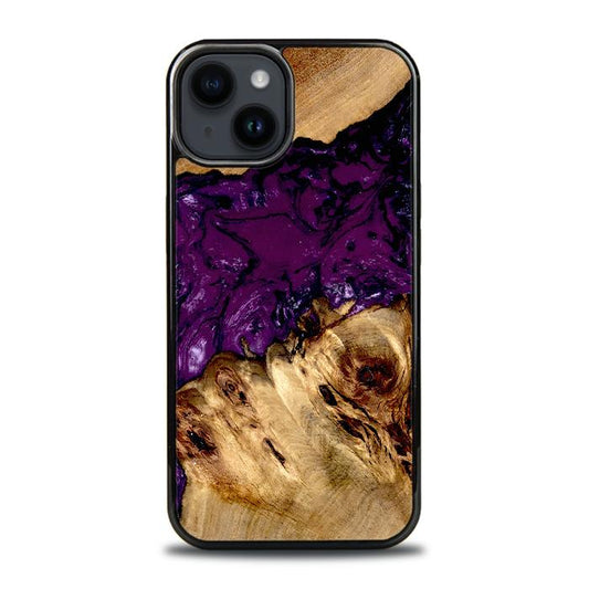 iPhone 15 Plus Handyhülle aus Harz und Holz - Synergy#D113