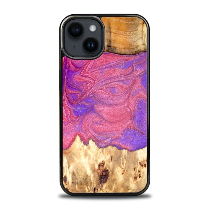 iPhone 15 Plus Handyhülle aus Harz und Holz - Synergy#D136