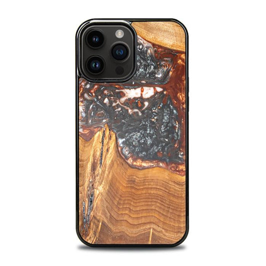 iPhone 15 Pro Max Handyhülle aus Harz und Holz - SYNERGY#B37