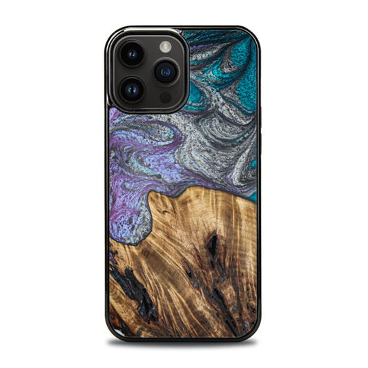 iPhone 15 Pro Max Handyhülle aus Harz und Holz - SYNERGY#C47