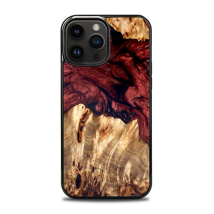 iPhone 15 Pro Max Etui na telefon z żywicy i drewna - Synergy#D121