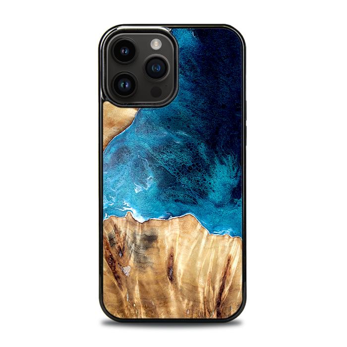 iPhone 15 Pro Max Etui na telefon z żywicy i drewna - Synergy#D127
