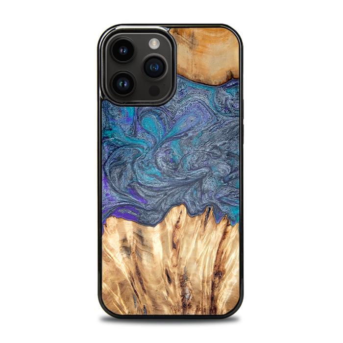 iPhone 15 Pro Max Etui na telefon z żywicy i drewna - Synergy#D132