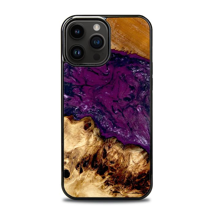 iPhone 15 Pro Max Etui na telefon z żywicy i drewna - Synergy#D134