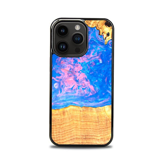 iPhone 15 Pro Etui na telefon z żywicy i drewna - SYNERGY#B23