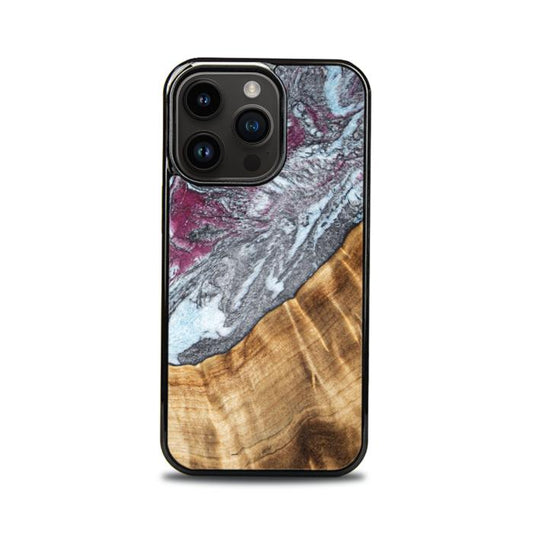 iPhone 15 Pro Etui na telefon z żywicy i drewna - SYNERGY#C12
