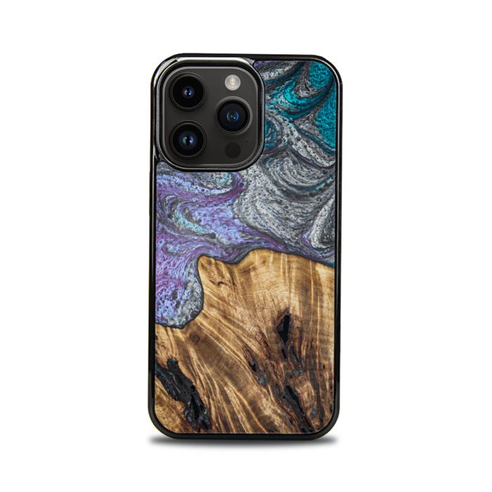 iPhone 15 Pro Handyhülle aus Harz und Holz - SYNERGY#C47