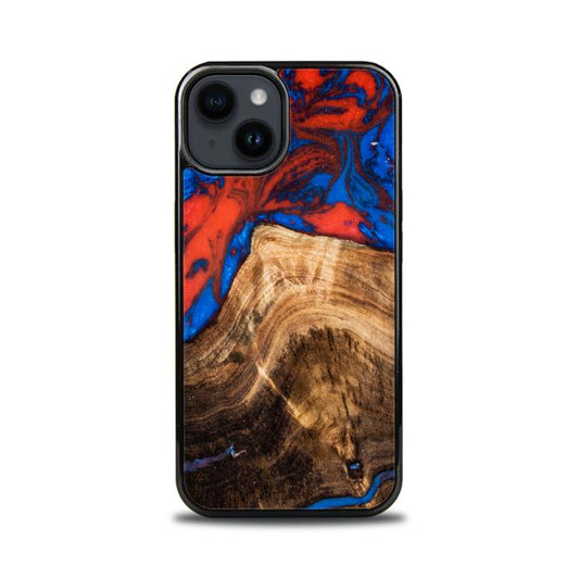 iPhone 15 etui na telefon z żywicy i drewna - SYNERGY#A82