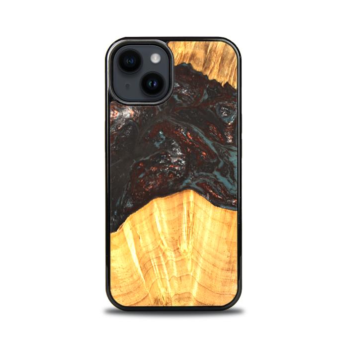 iPhone 15 etui na telefon z żywicy i drewna - SYNERGY#B42