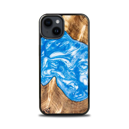 iPhone 15 etui na telefon z żywicy i drewna - Synergy#325