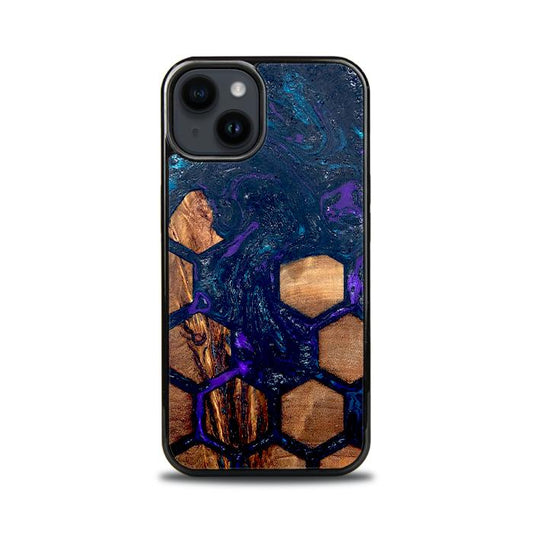 iPhone 15 Handyhülle aus Harz und Holz - Synergy#D106