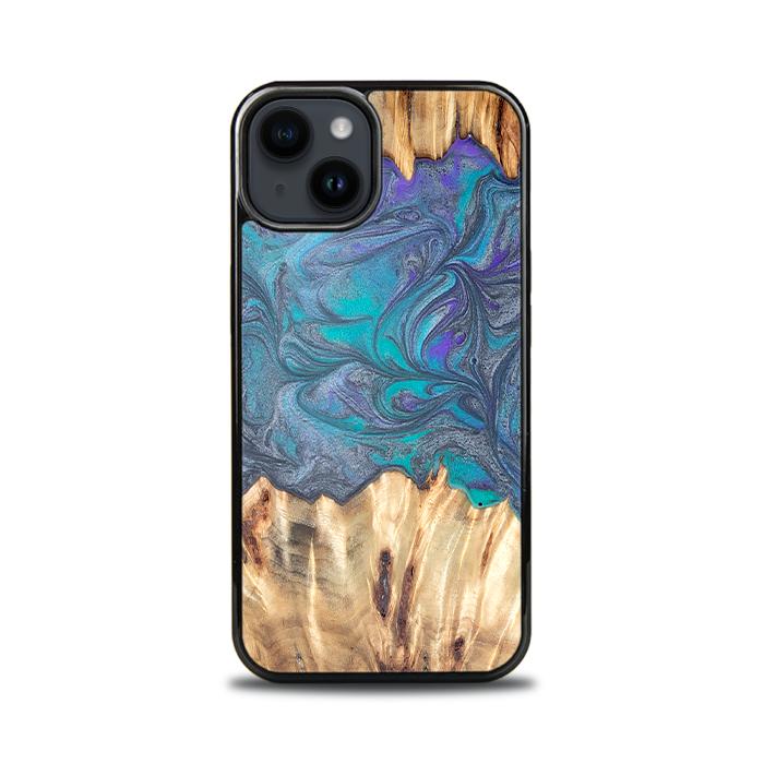 iPhone 15 etui na telefon z żywicy i drewna - Synergy#D107