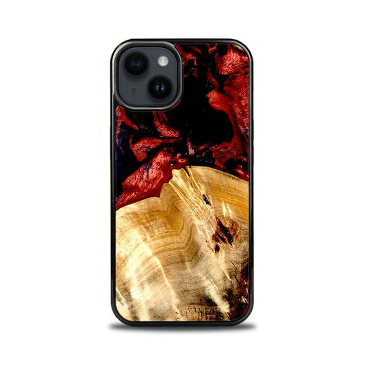iPhone 15 Handyhülle aus Harz und Holz - Synergy#D117